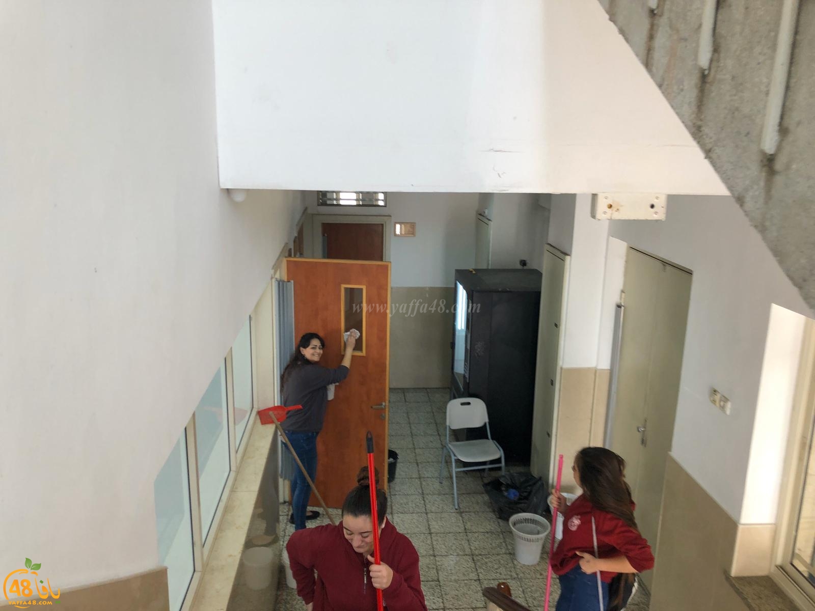 حملة نظافة ووقاية صحية تحت شعار مدرستي مسؤوليتي في مدرسة تراسنطا الثانوية بيافا